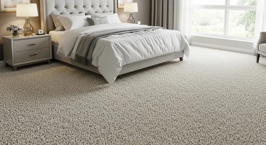 high pile rug bedroom plush soft luxury cozy elegant design