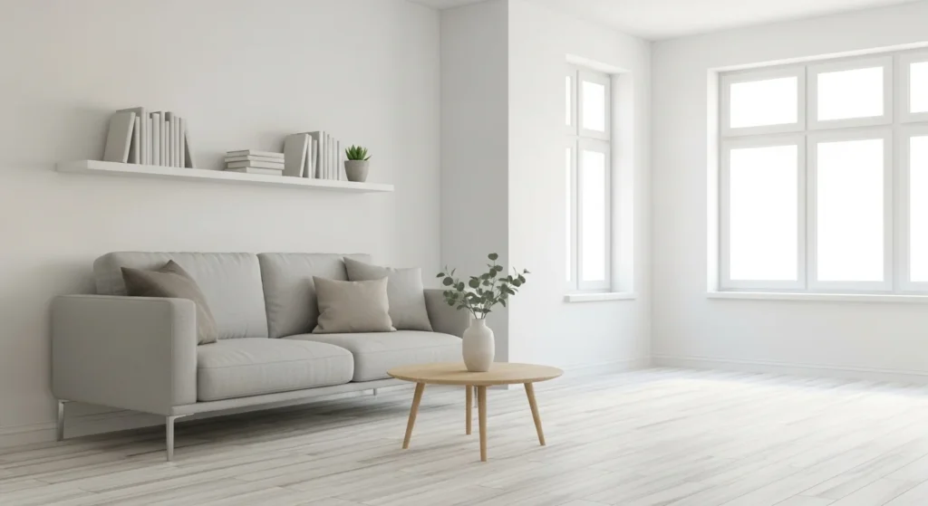 minimal home removing unnecessary items decluttering clean space