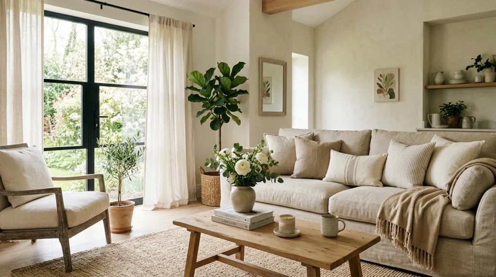 floral wall art spring decor elegant neutral interior aesthetic