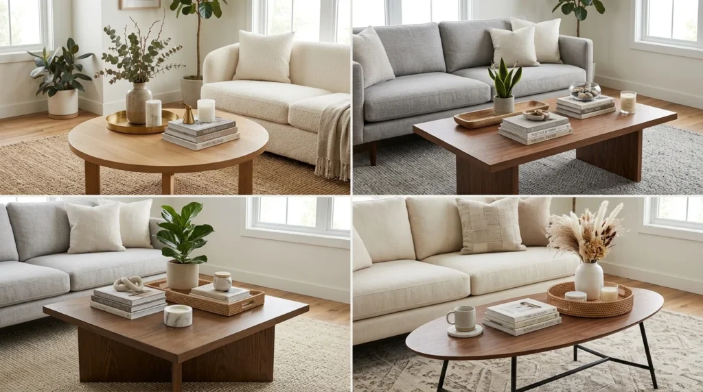 Coffee Table Styling Ideas for Every Shape