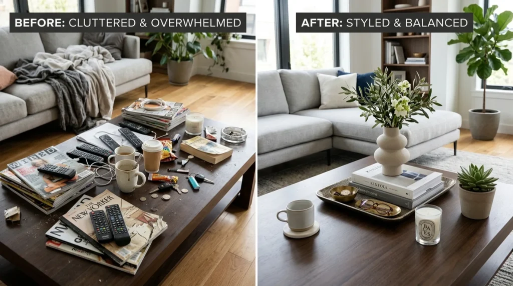 Common Coffee Table Decorating Mistakes