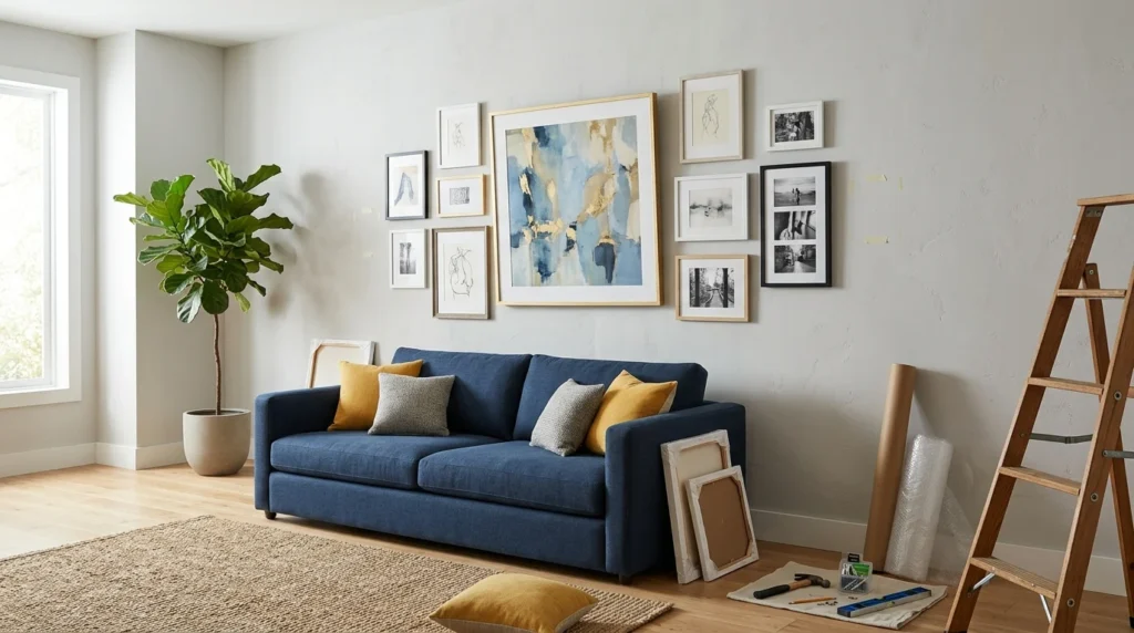 Hanging a Gallery Wall from the Center