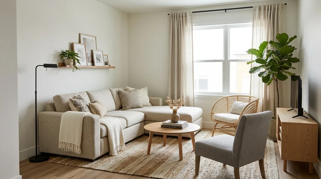 4 Space-Saving Living Room Layout Ideas