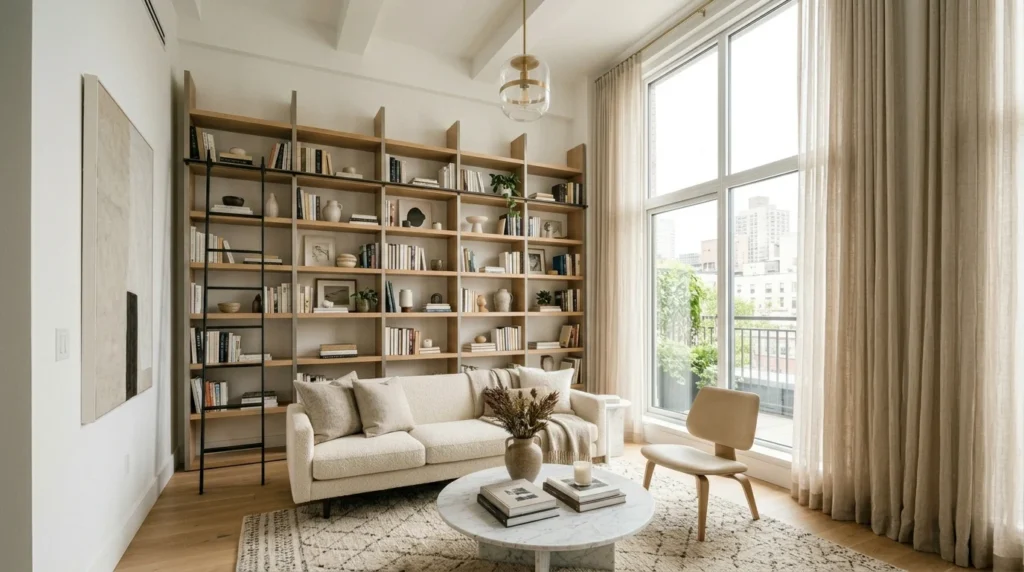 Vertical Storage Ideas for Small Living Rooms