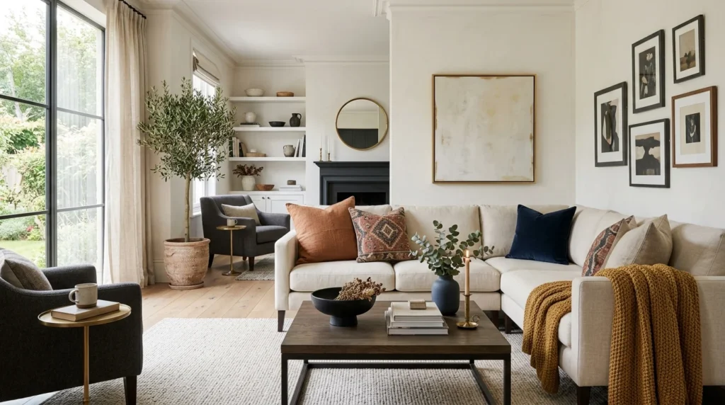 Best Accent Colors for a Spacious Living Room