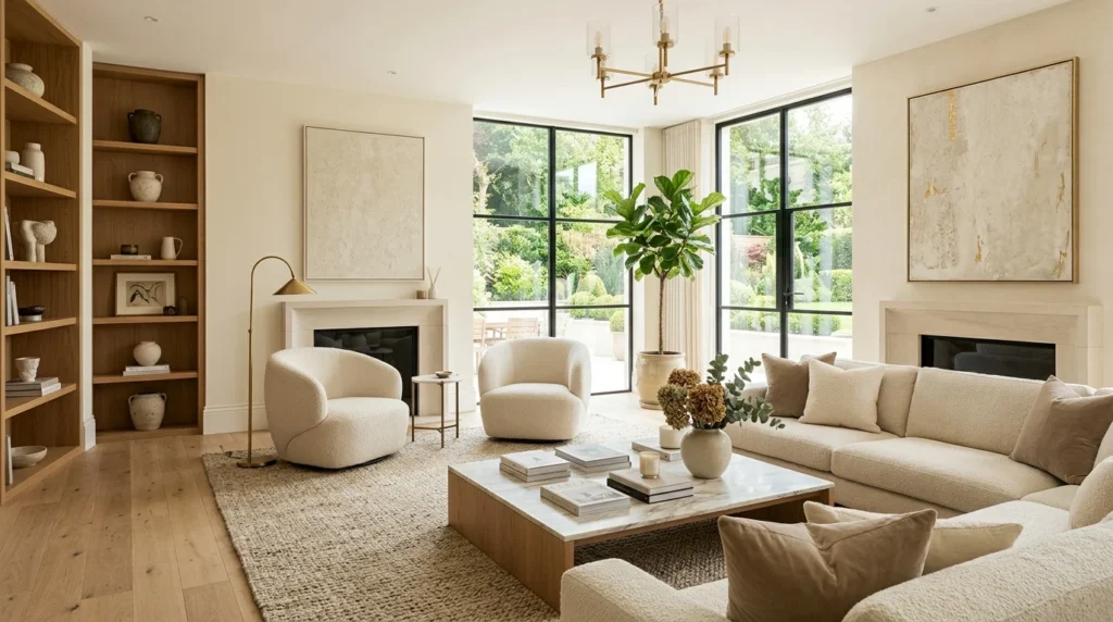 Living Room Color Transformation Before and After