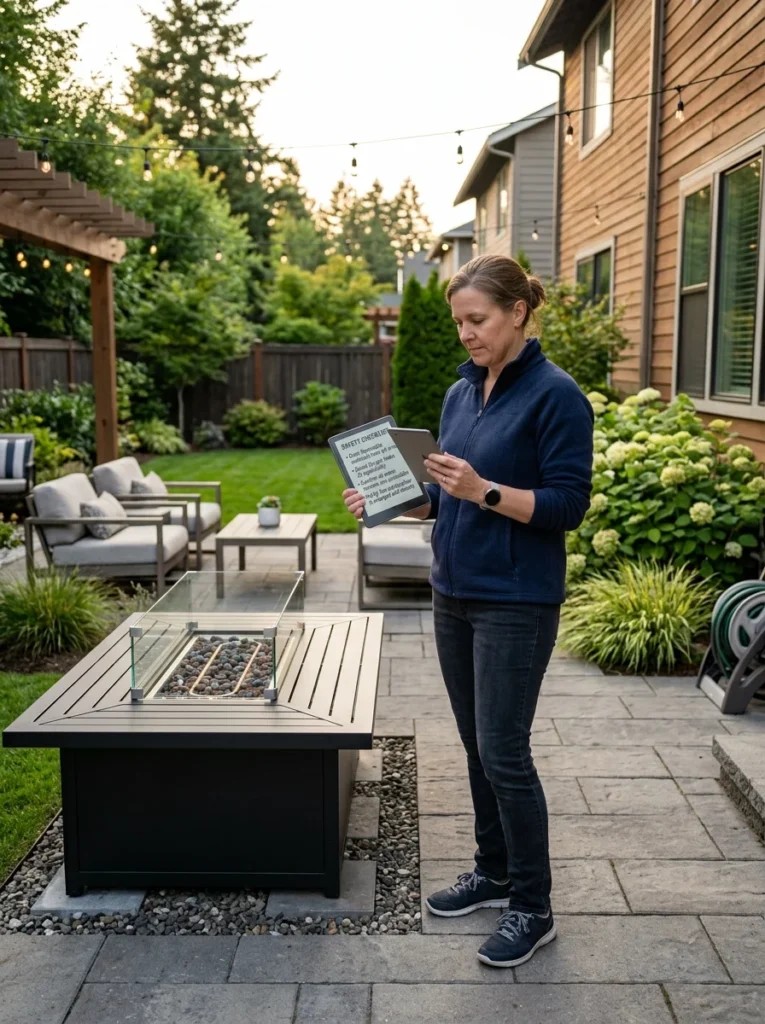 Checking local fire pit regulations before installation