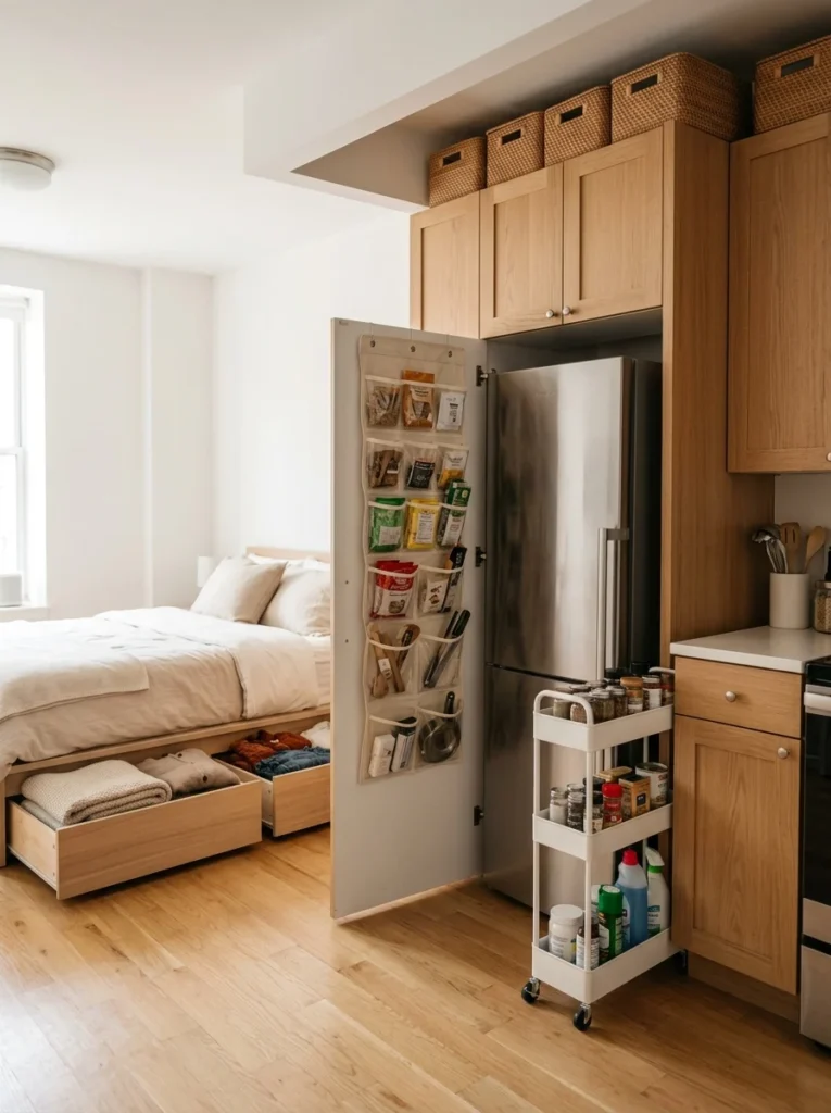 Hidden storage ideas for maximizing small apartment space