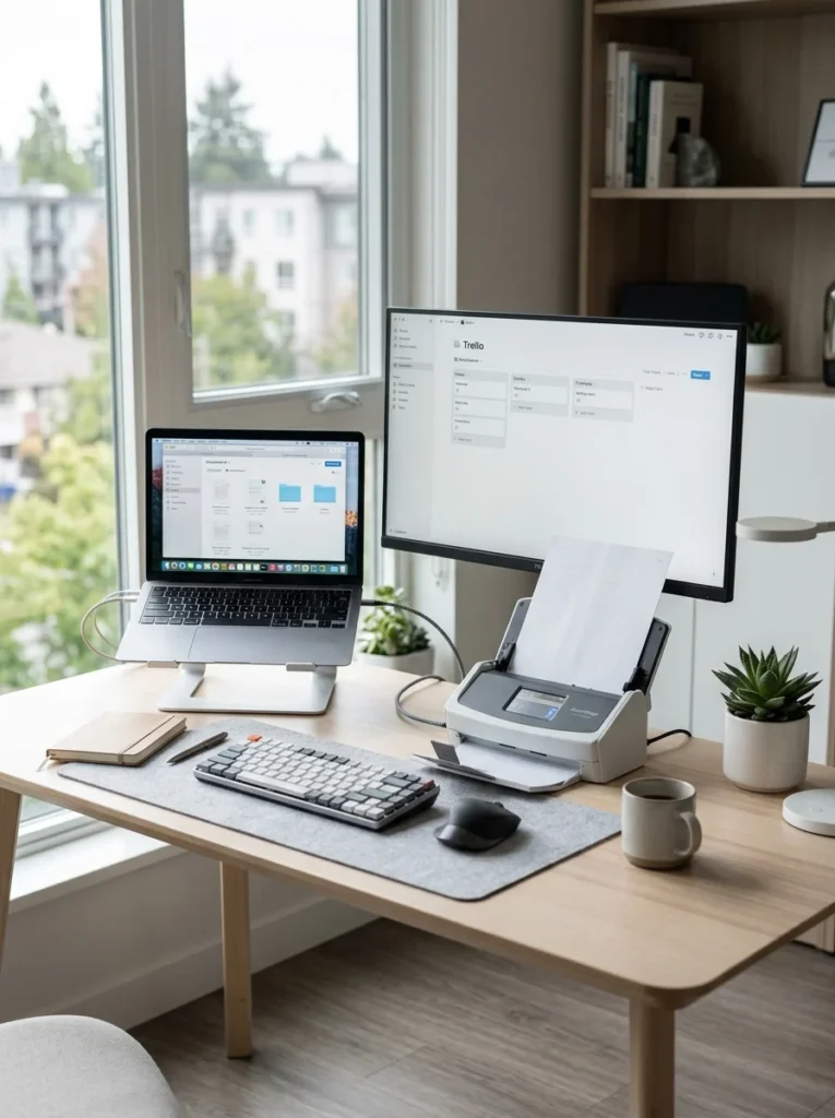 Digital document organization for reducing paper clutter