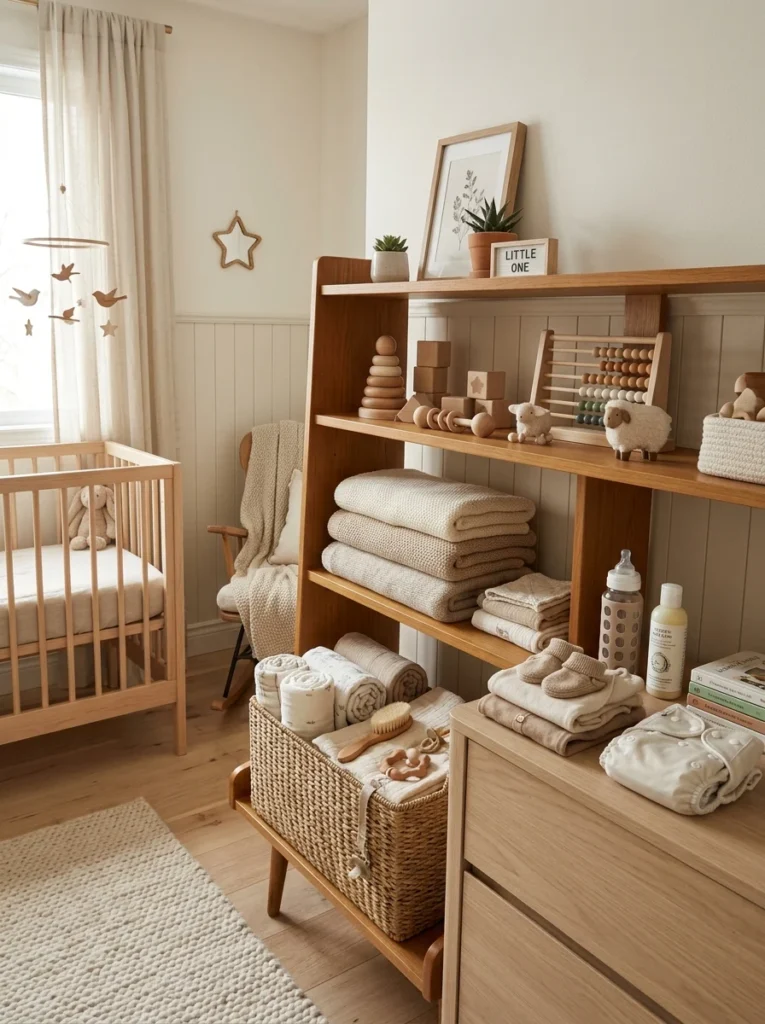 Gender-neutral baby registry essentials that perfectly complement a modern nursery.