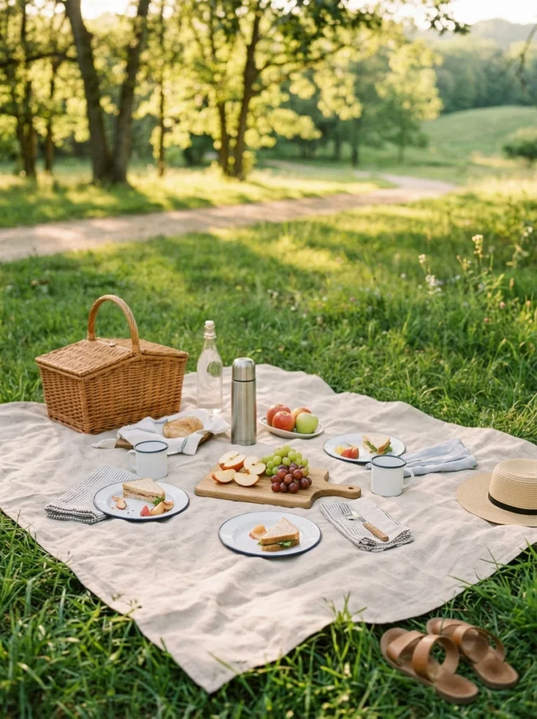 Family spending quality time outdoors instead of buying more toys.
