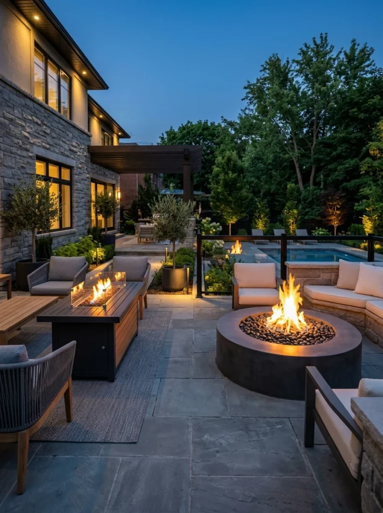 Propane and natural gas fire pit options