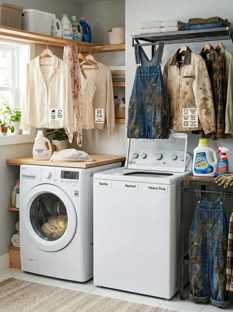 Comparison of fabric care between front-load and top-load washers.