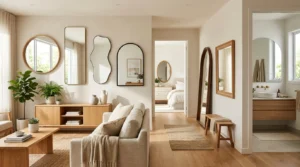 How to choose the right mirror shape for every room in a modern home.