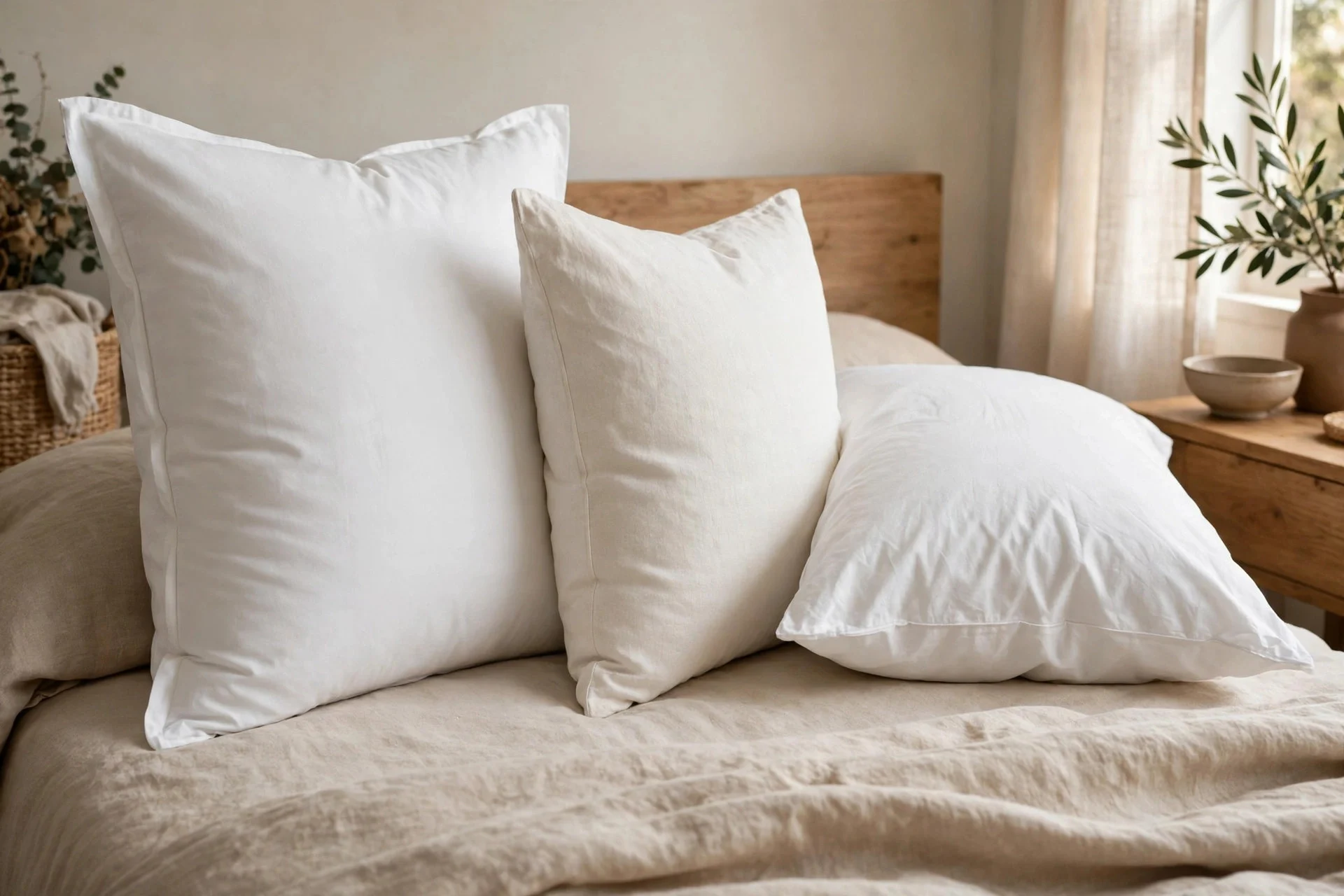 Pillow fills and thicknesses matched to different sleep styles.